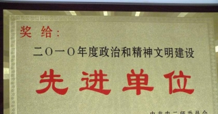 2010年度政治和精神文明建设先进单位